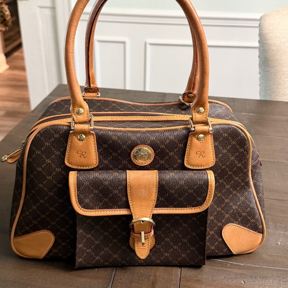 Rioni women leather authentic brown bag